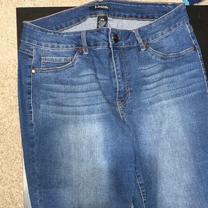 d. jeans Women's Faded Blue Skinny Stretch Jeans